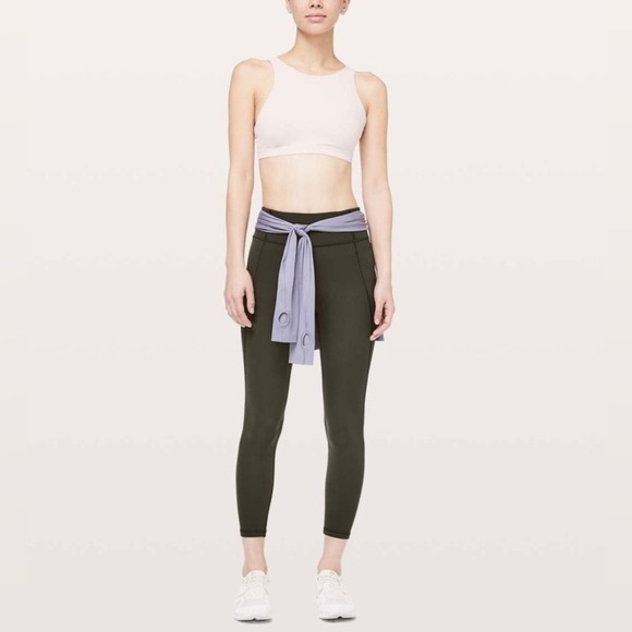 Lululemon Time To Sweat 7/8 Tight Legging 25” | Dark Olive | Sz 4 - Picture 6 of 9